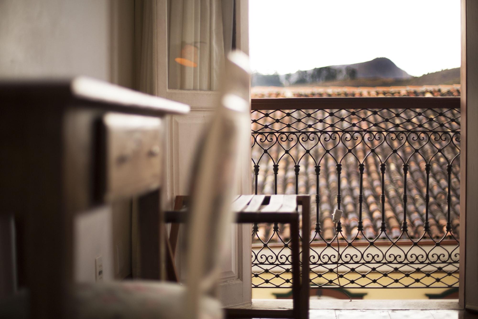 Hotel Solar Do Rosario Ouro Preto  Exterior photo A balcony in a hotel room